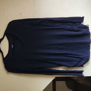 a.n.a Black Rayon Top Fall